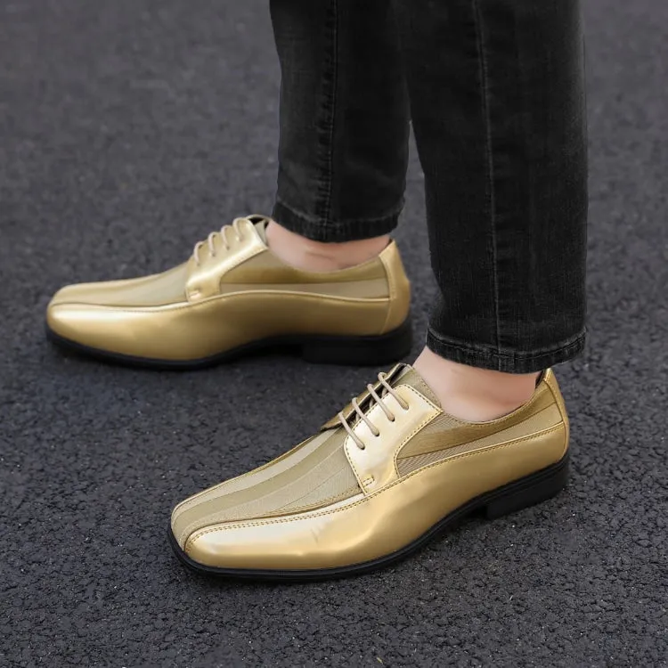 179 Gold Men’s Patent Leather Derby Shoes 179Gold