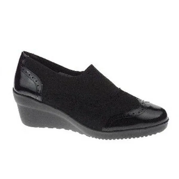 24 Hrs 22628 Black Oxford Shoes