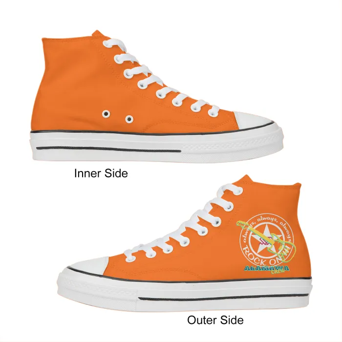 AC20U001 ROCK ON! High Top Canvas Shoes, Youth Unisex