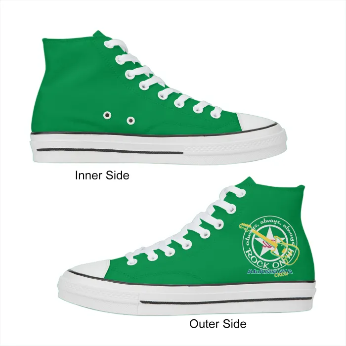 AC20U001 ROCK ON! High Top Canvas Shoes, Youth Unisex