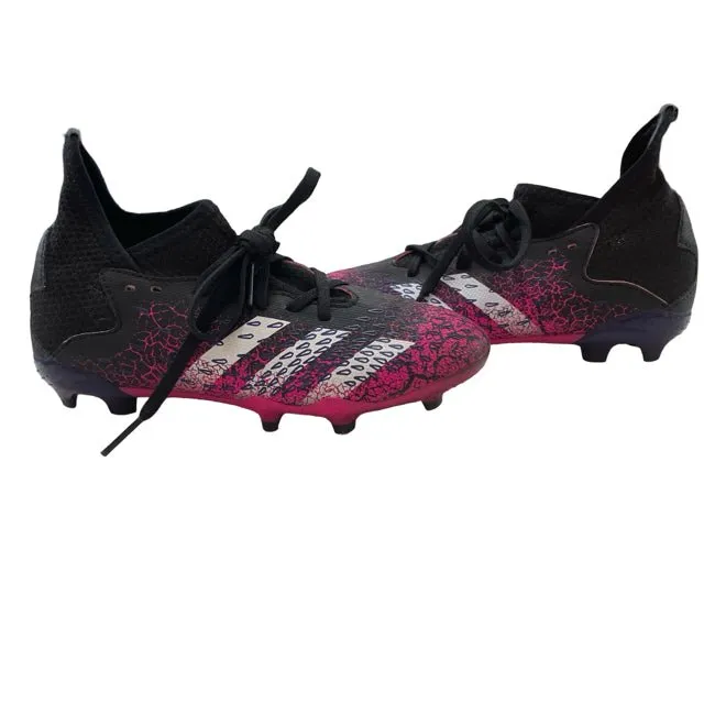 Adidas Predator Pink, Blue, Black Soccer Cleats - Size 1 Big Kid