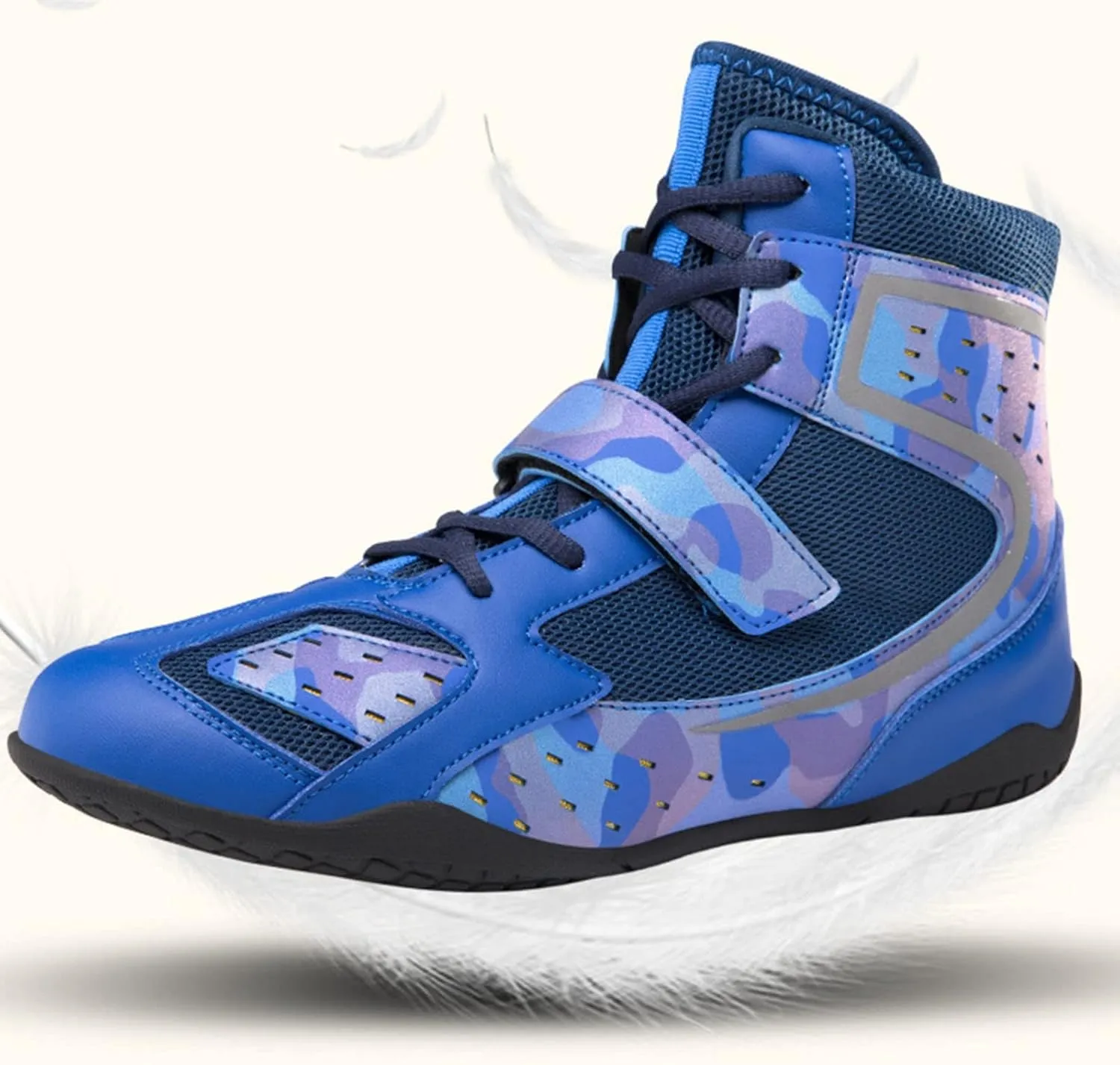 AIRFUL Wrestling Shoes Cross Trainer Breathable Durable Ankle Protection Lightweight Sole for Kids, Boys, Girls, Youth, Teenagers (Color : Green, Size : 10 Women/8.5 Men)