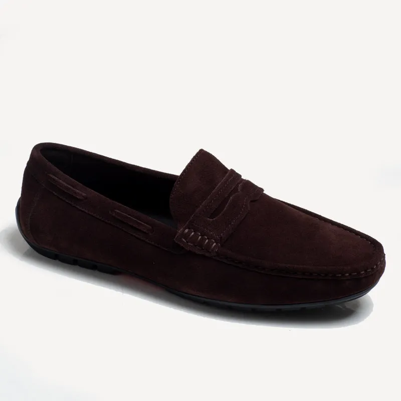 Alex Driving  Loafer - Suede Brown