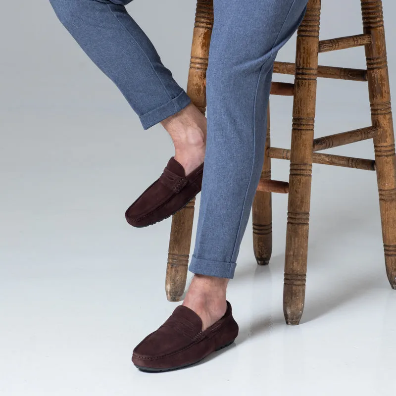 Alex Driving  Loafer - Suede Brown