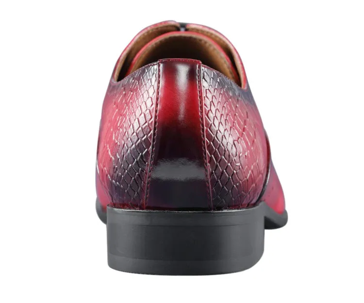 Amali Burke Oxford Men’s Red Leather Shoes