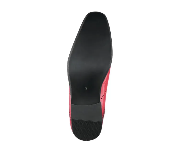 Amali Burke Oxford Men’s Red Leather Shoes