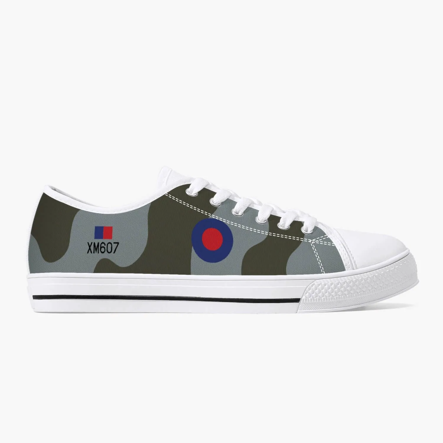 Avro Vulcan #607 Low Top Canvas Shoes