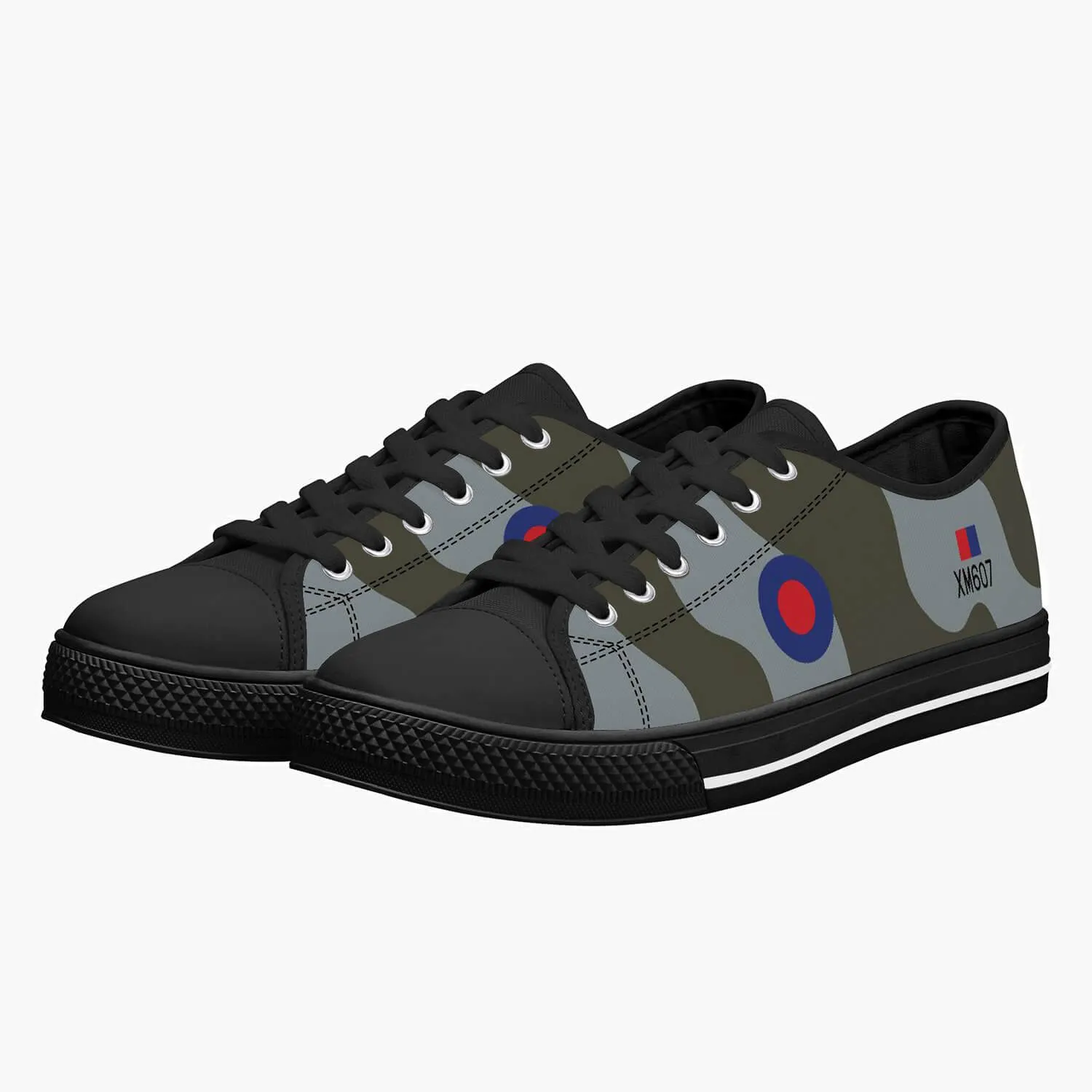 Avro Vulcan #607 Low Top Canvas Shoes