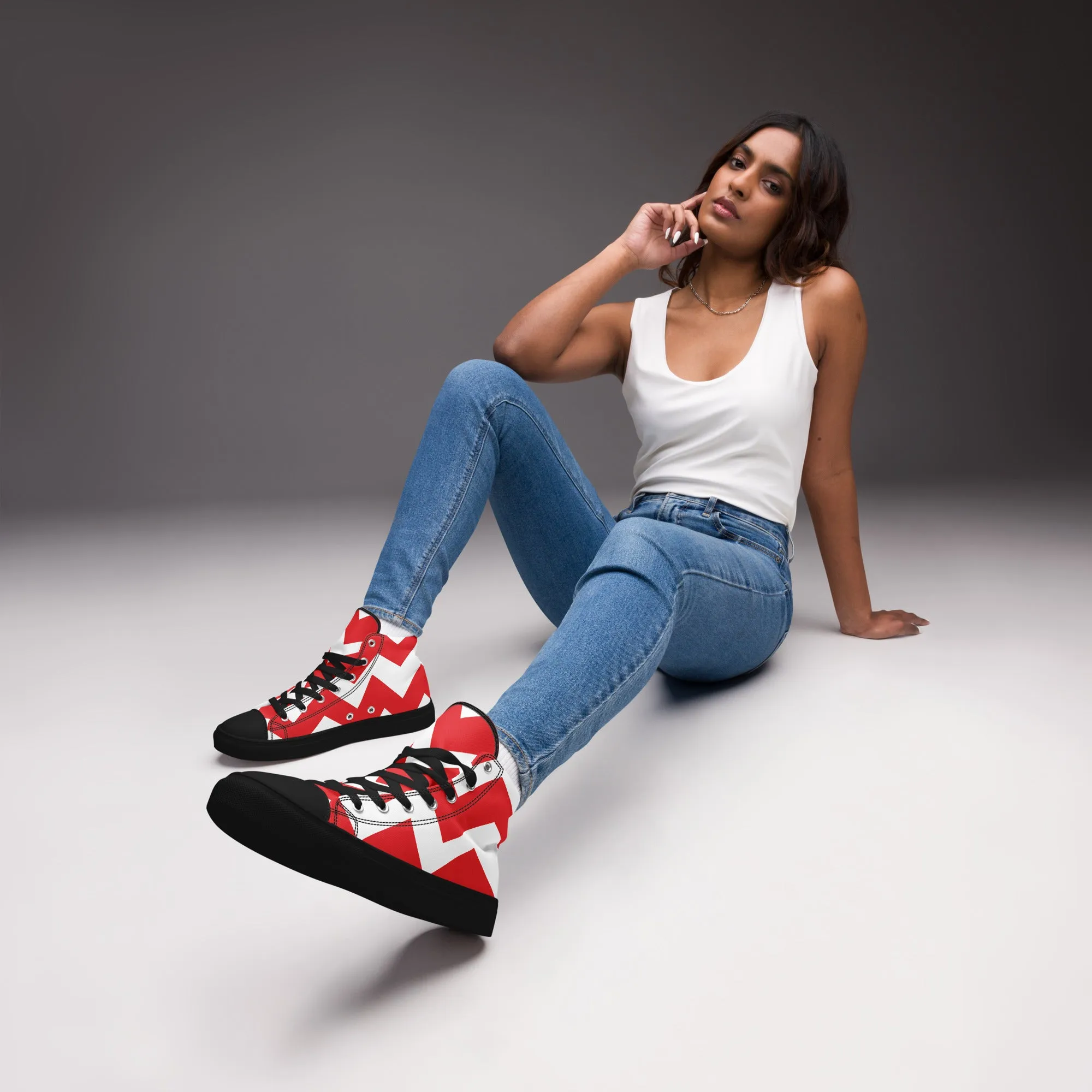 BE PATIENT Women’s High Top Canvas Shoes