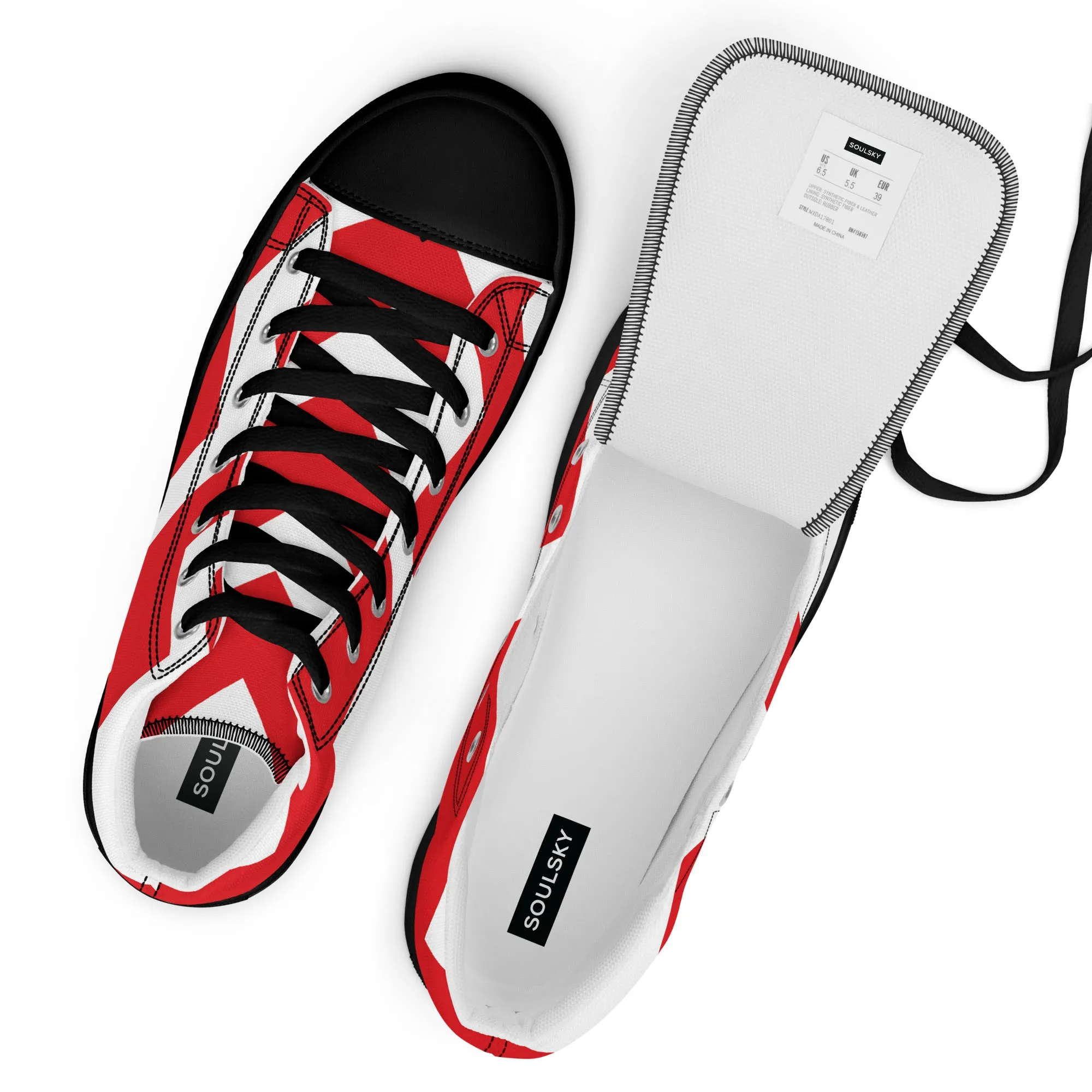 BE PATIENT Women’s High Top Canvas Shoes