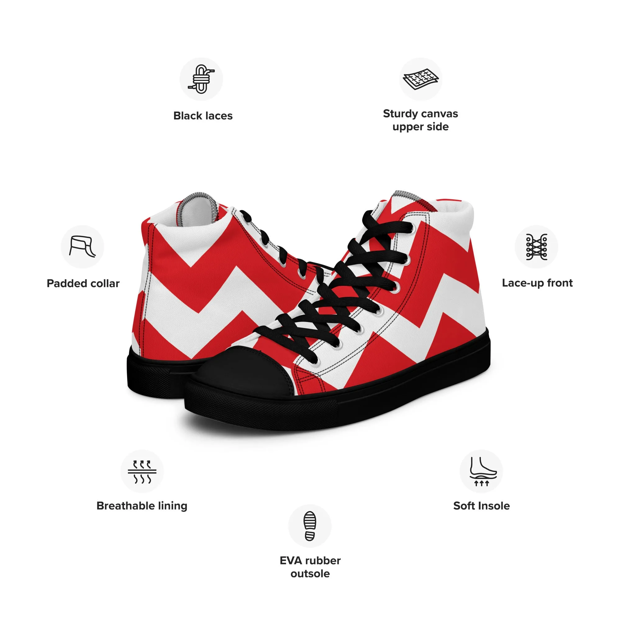 BE PATIENT Women’s High Top Canvas Shoes