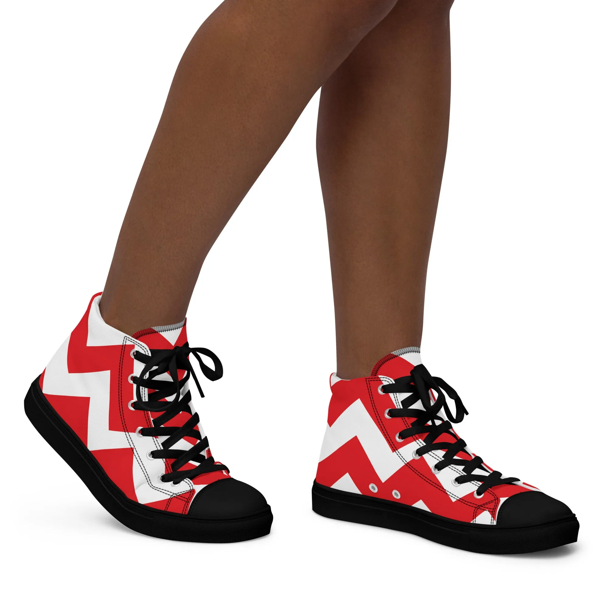 BE PATIENT Women’s High Top Canvas Shoes