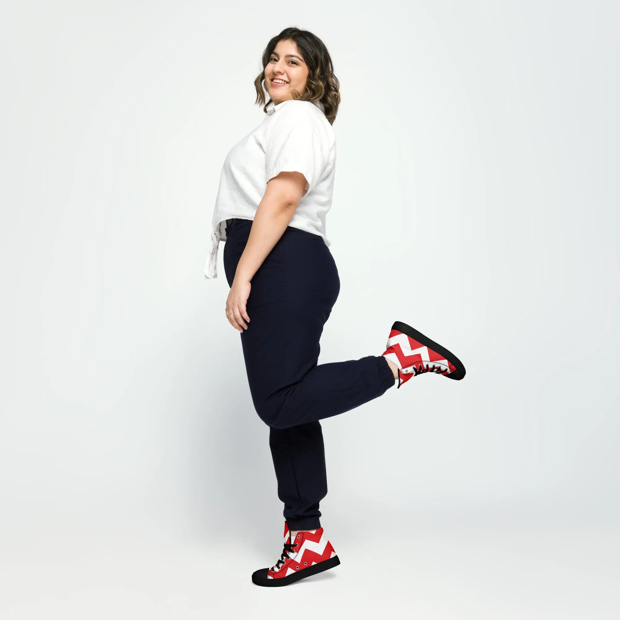 BE PATIENT Women’s High Top Canvas Shoes