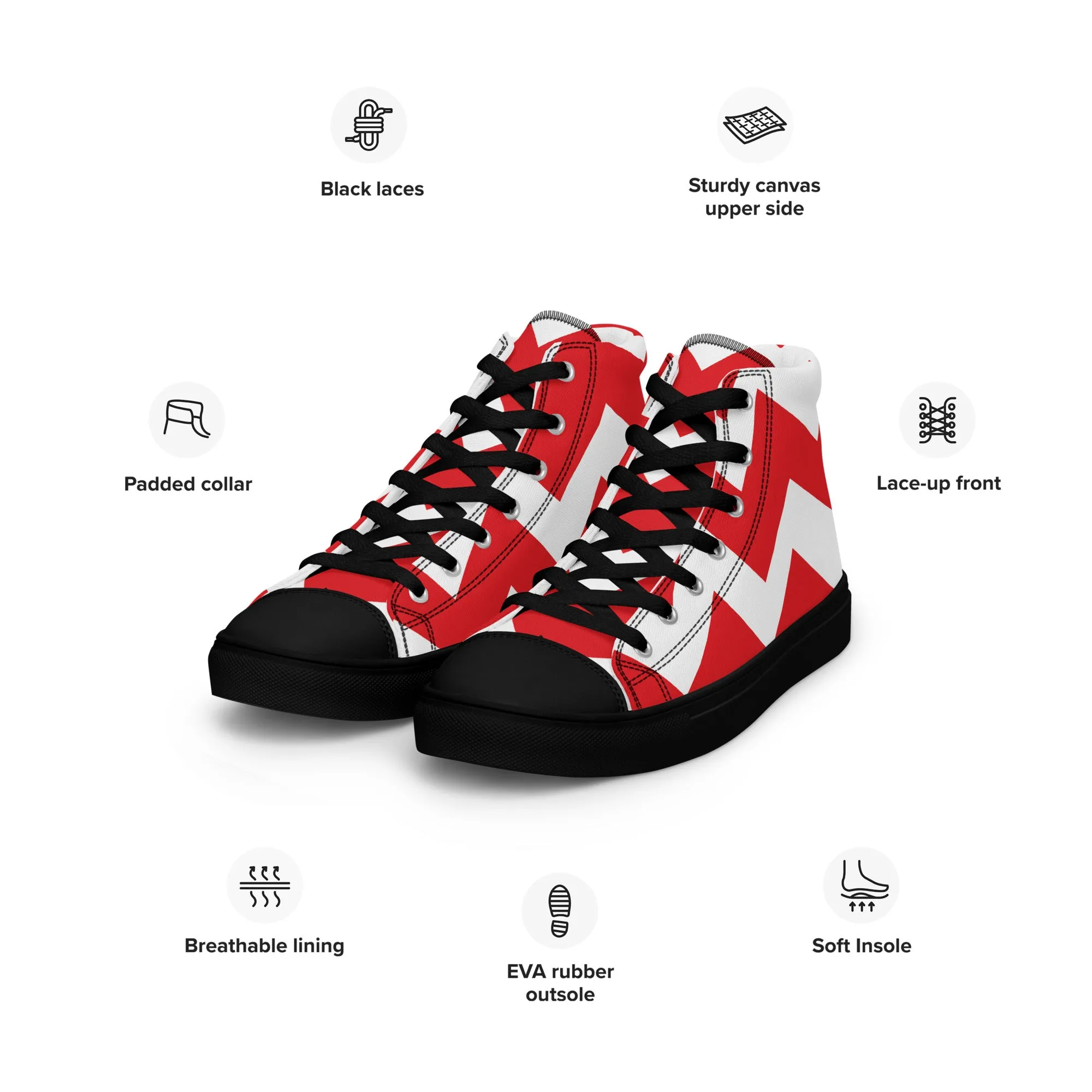 BE PATIENT Women’s High Top Canvas Shoes
