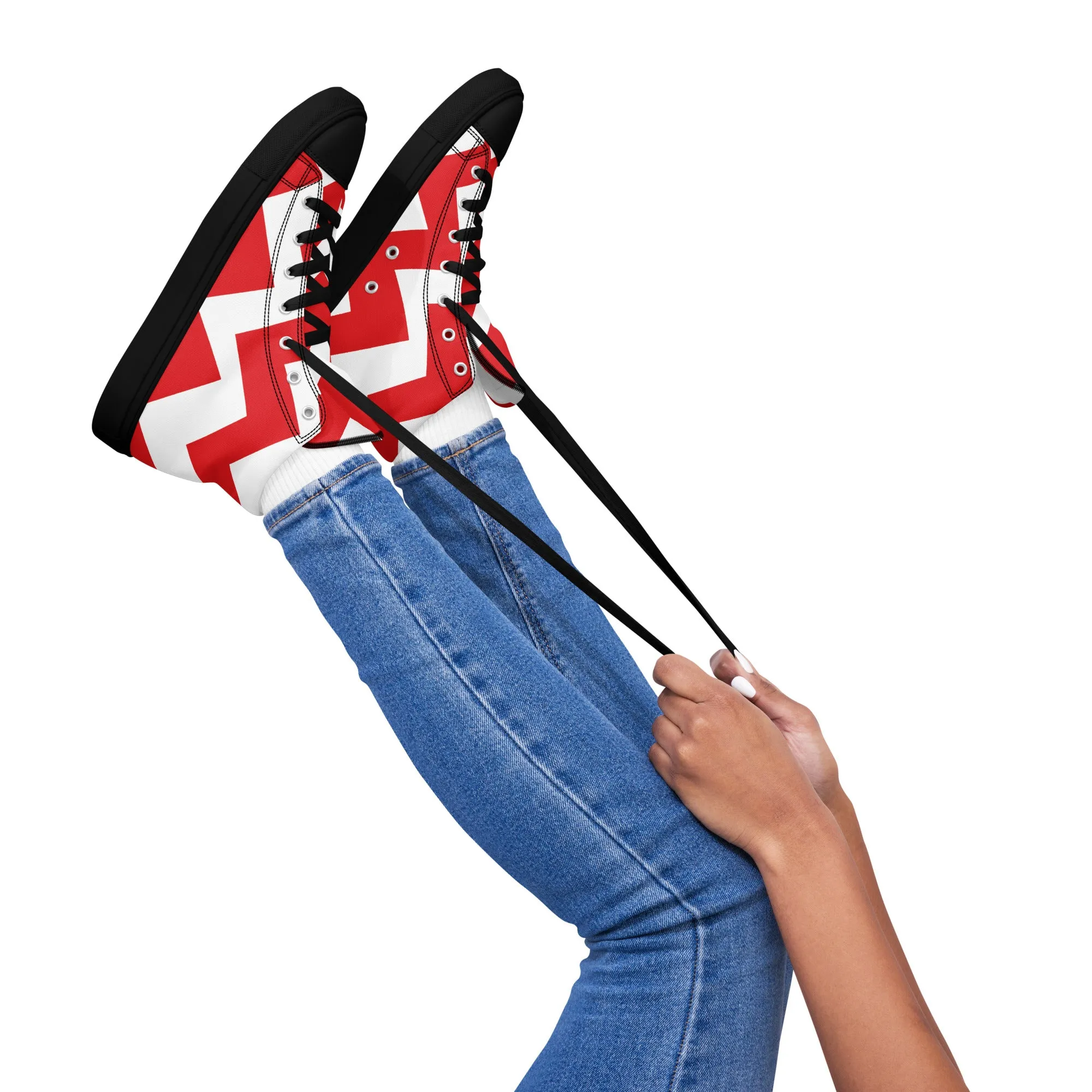BE PATIENT Women’s High Top Canvas Shoes