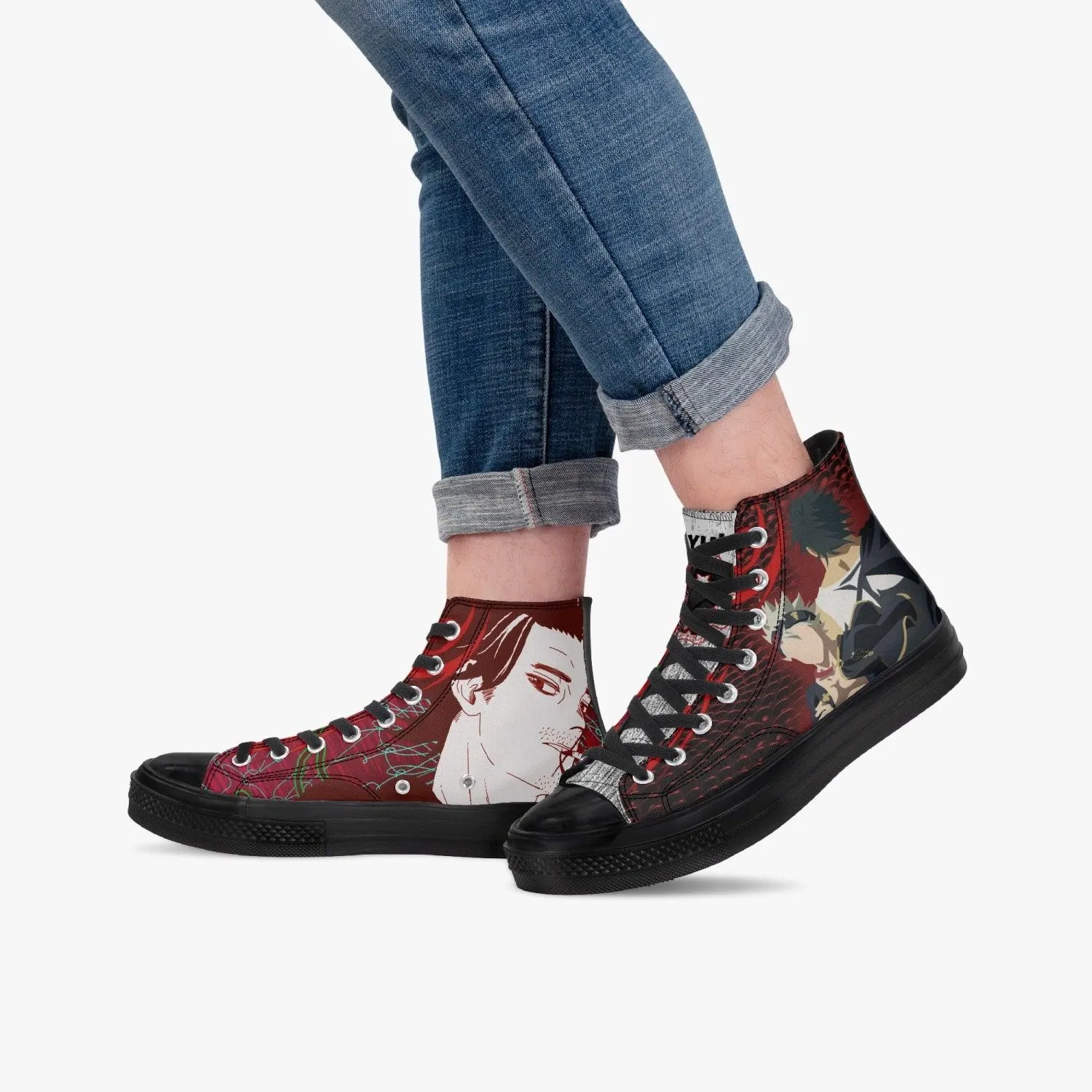 Black Clover Yami Sukehiro A-Star High Anime Shoes