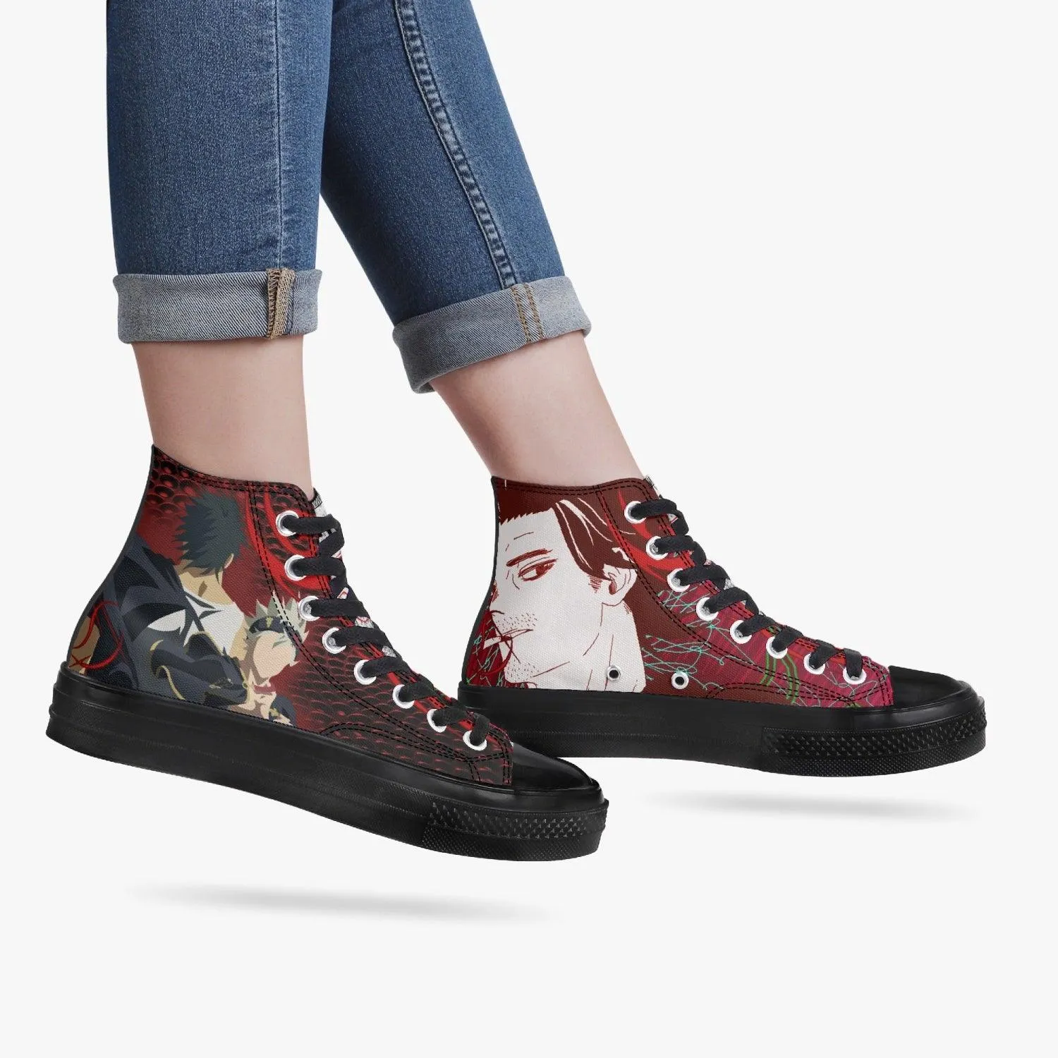 Black Clover Yami Sukehiro A-Star High Anime Shoes