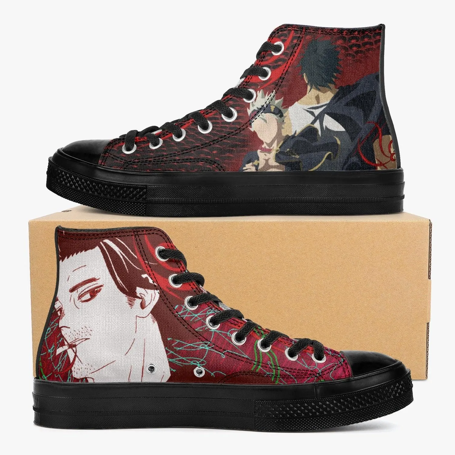 Black Clover Yami Sukehiro A-Star High Anime Shoes