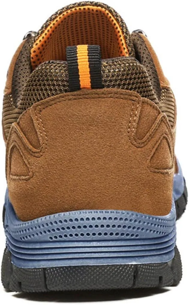 Breathable & Comfortable Sneaker Fashion Summer and Men Hiking Shoes Solid Color Lace Up Flat Bottom Comfortable Non