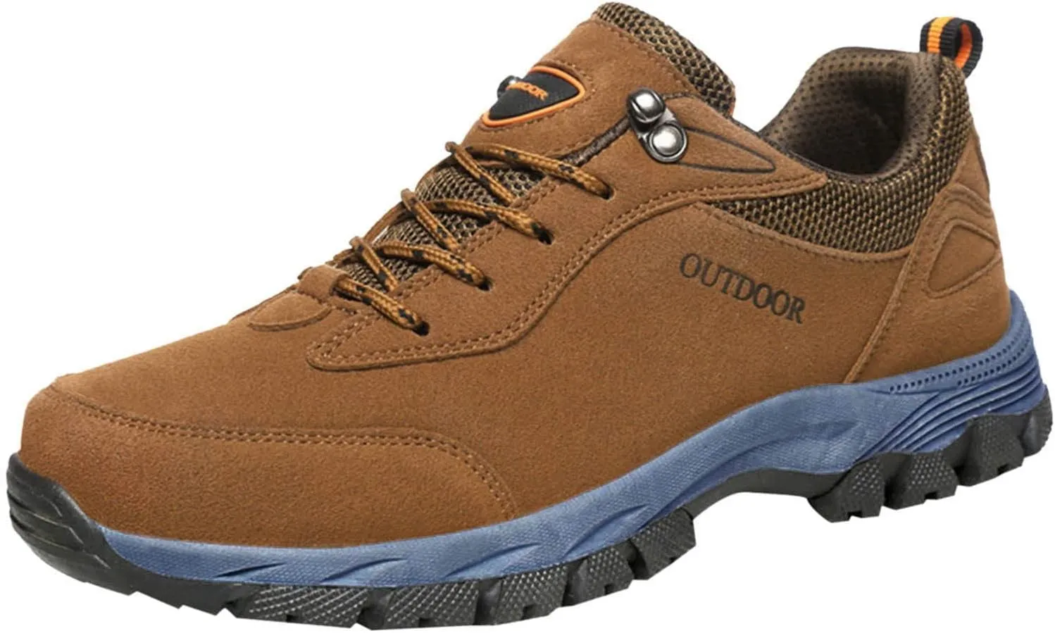 Breathable & Comfortable Sneaker Fashion Summer and Men Hiking Shoes Solid Color Lace Up Flat Bottom Comfortable Non