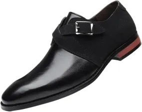 Business Oxford Shoes for Men Comfortable Casual Leather Suede Leather   Patent Leather Buckle Shoes Driving Genuine Leather Shoes Men's Mens Comfort Orthopedic Dress Shoes