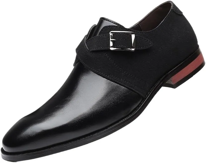 Business Oxford Shoes for Men Comfortable Casual Leather Suede Leather   Patent Leather Buckle Shoes Driving Genuine Leather Shoes Men's Mens Comfort Orthopedic Dress Shoes
