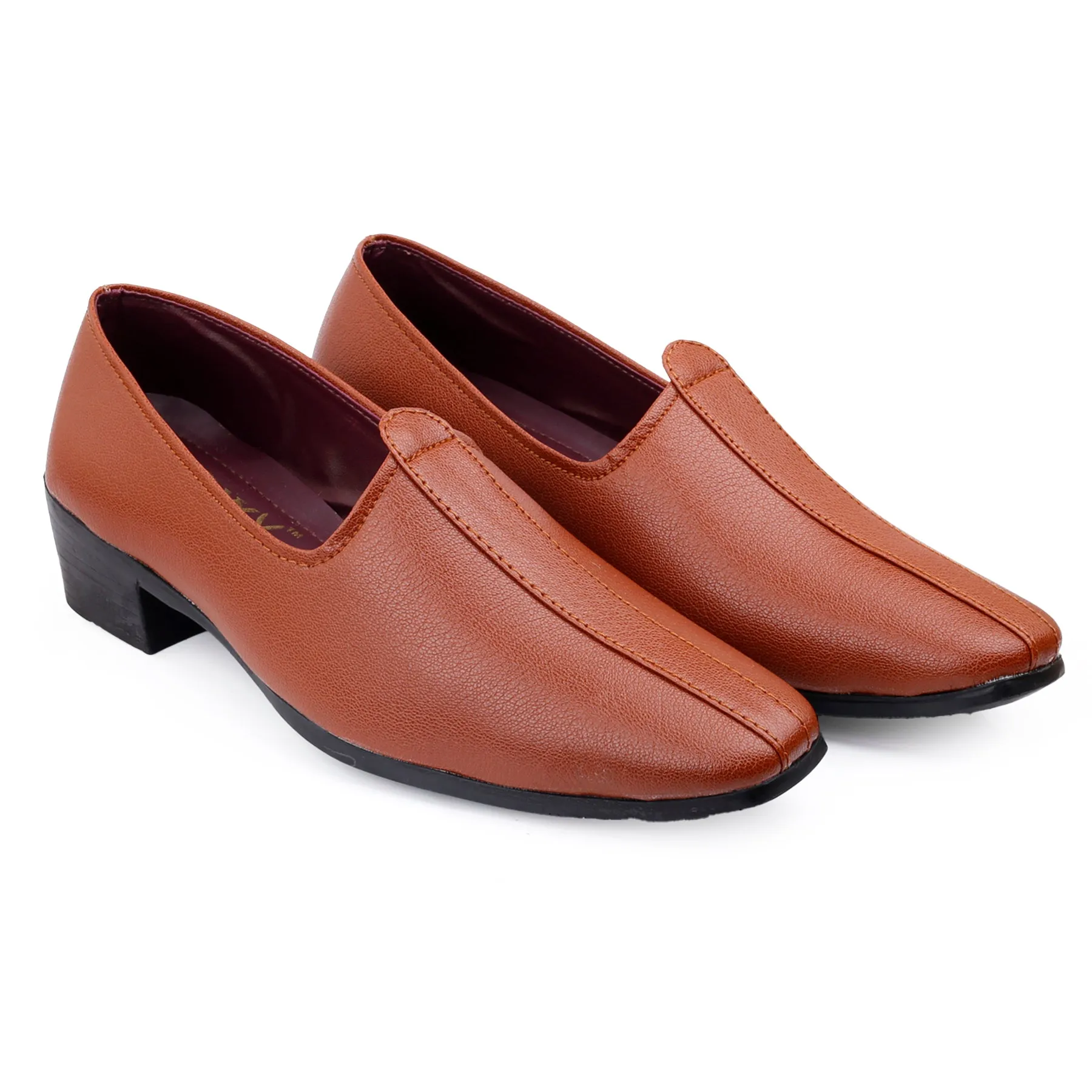 BXXY 2 Inch Height Increasing Men's Traditional Casual Punjabi Jutti