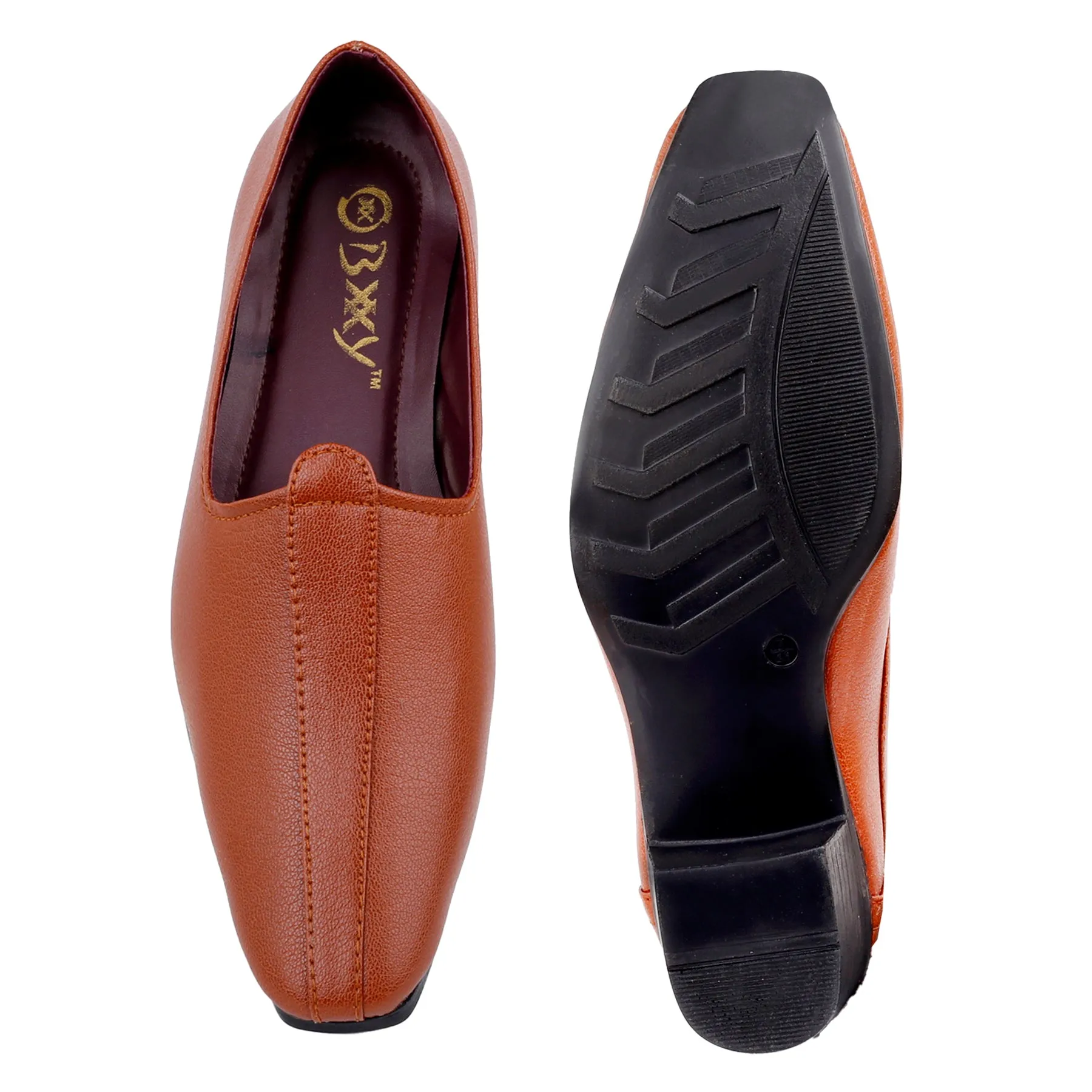 BXXY 2 Inch Height Increasing Men's Traditional Casual Punjabi Jutti