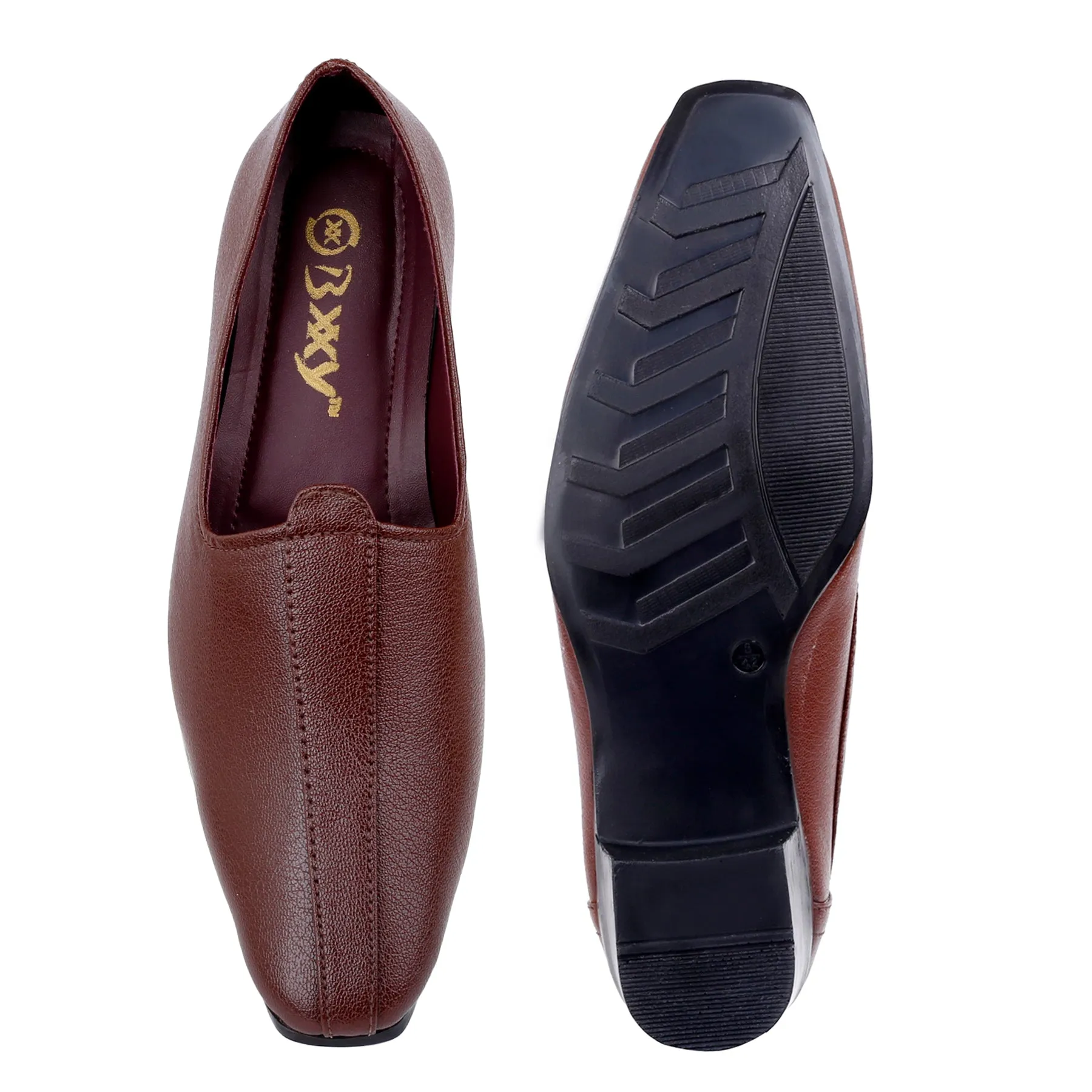 BXXY 2 Inch Height Increasing Men's Traditional Casual Punjabi Jutti