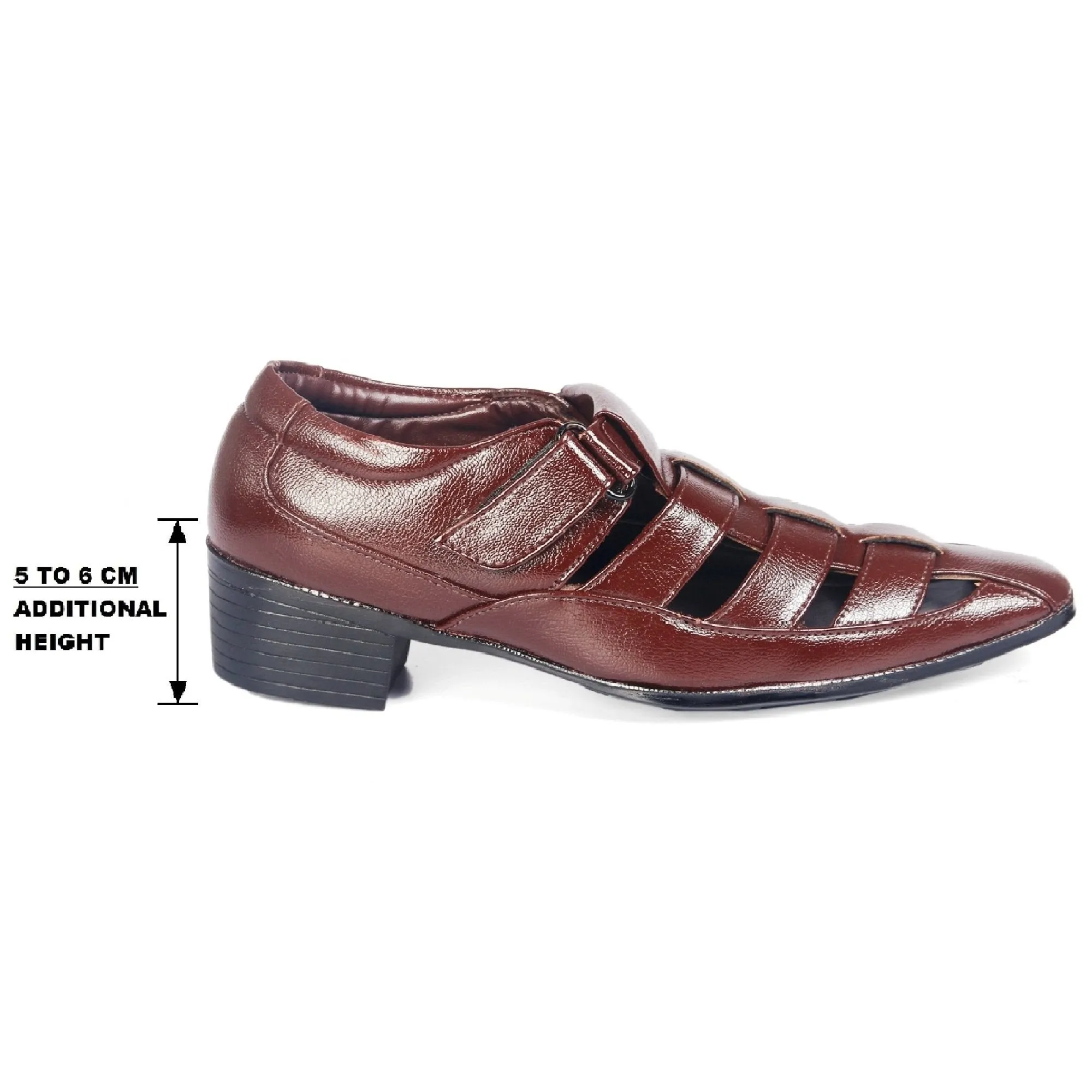 Bxxy Men's Height Increasing Formal Roman Sandals