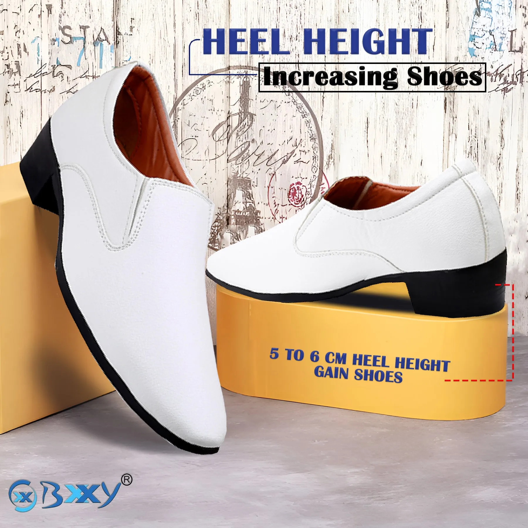 Bxxy's Height Increasing Elevator Slip-on Formal Shoes for Men (Copy)