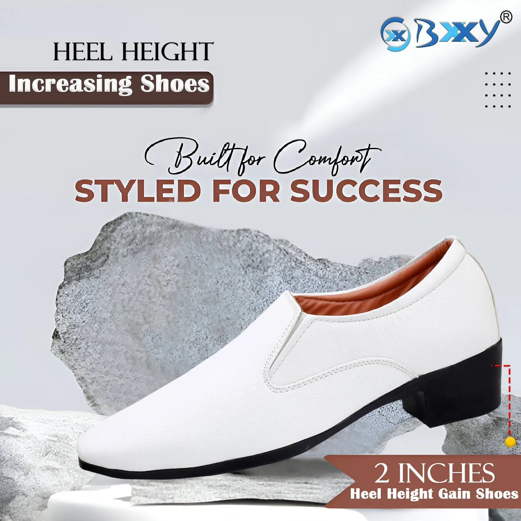 Bxxy's Height Increasing Elevator Slip-on Formal Shoes for Men (Copy)