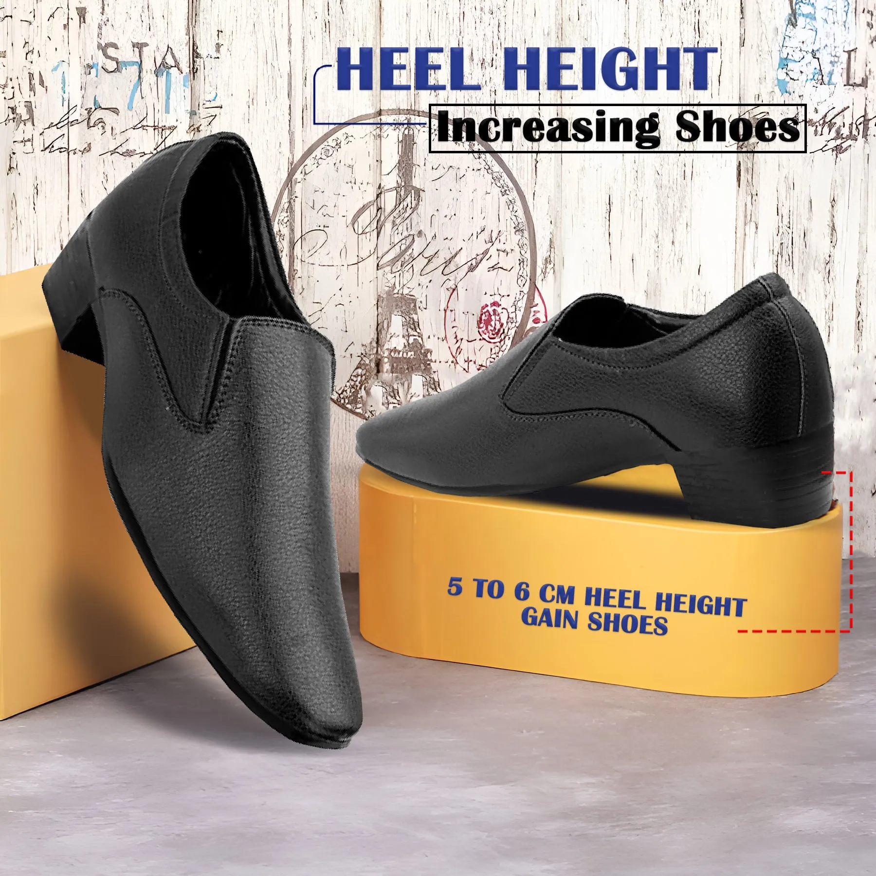 Bxxy's Height Increasing Elevator Slip-on Formal Shoes for Men (Copy)