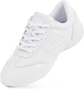 CADIDL Cheer Shoes for Women White Cheerleading Athletic Dance Shoes Girls Flats Tennis Walking Sneakers