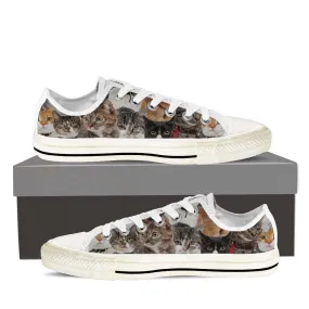 Cats Women's Classic Canvas Tennis Shoes