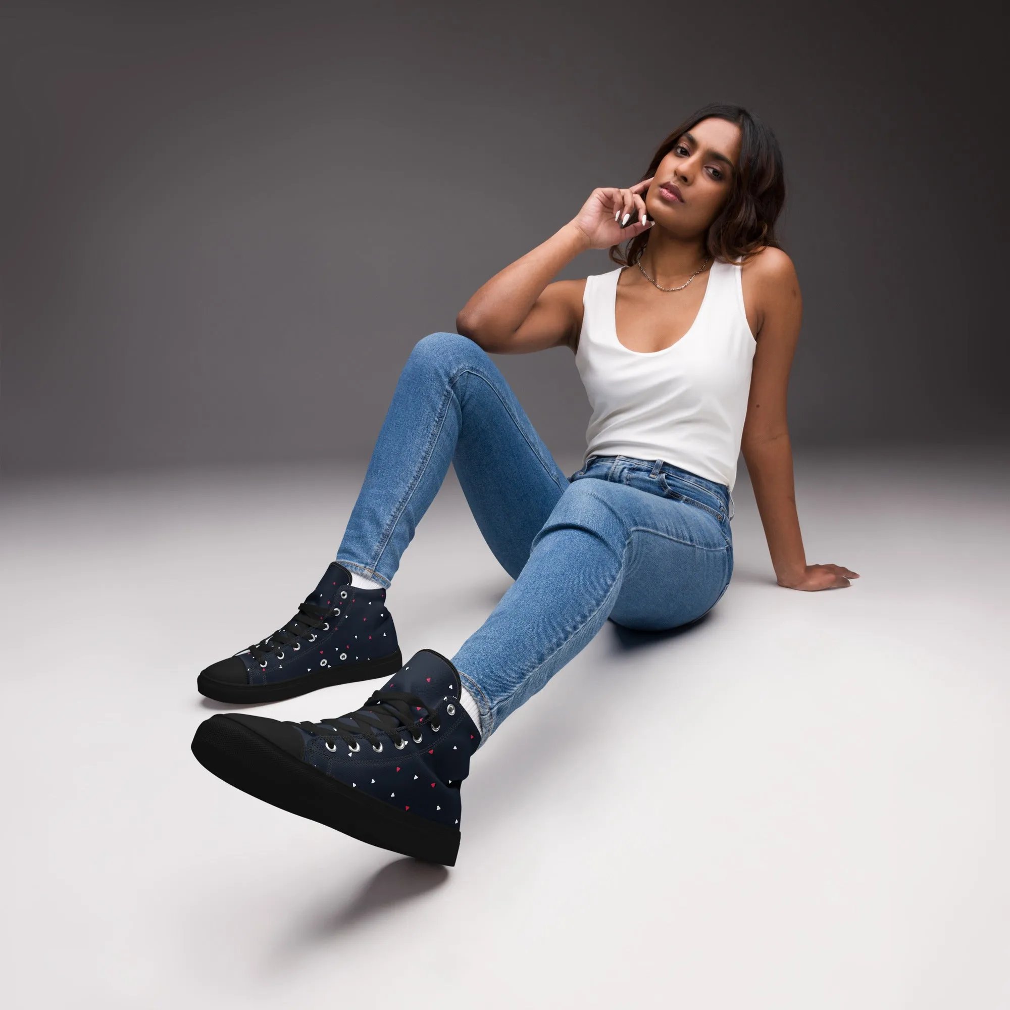 CELEBRATE GOOD TIMES Women’s High Top Canvas Shoes