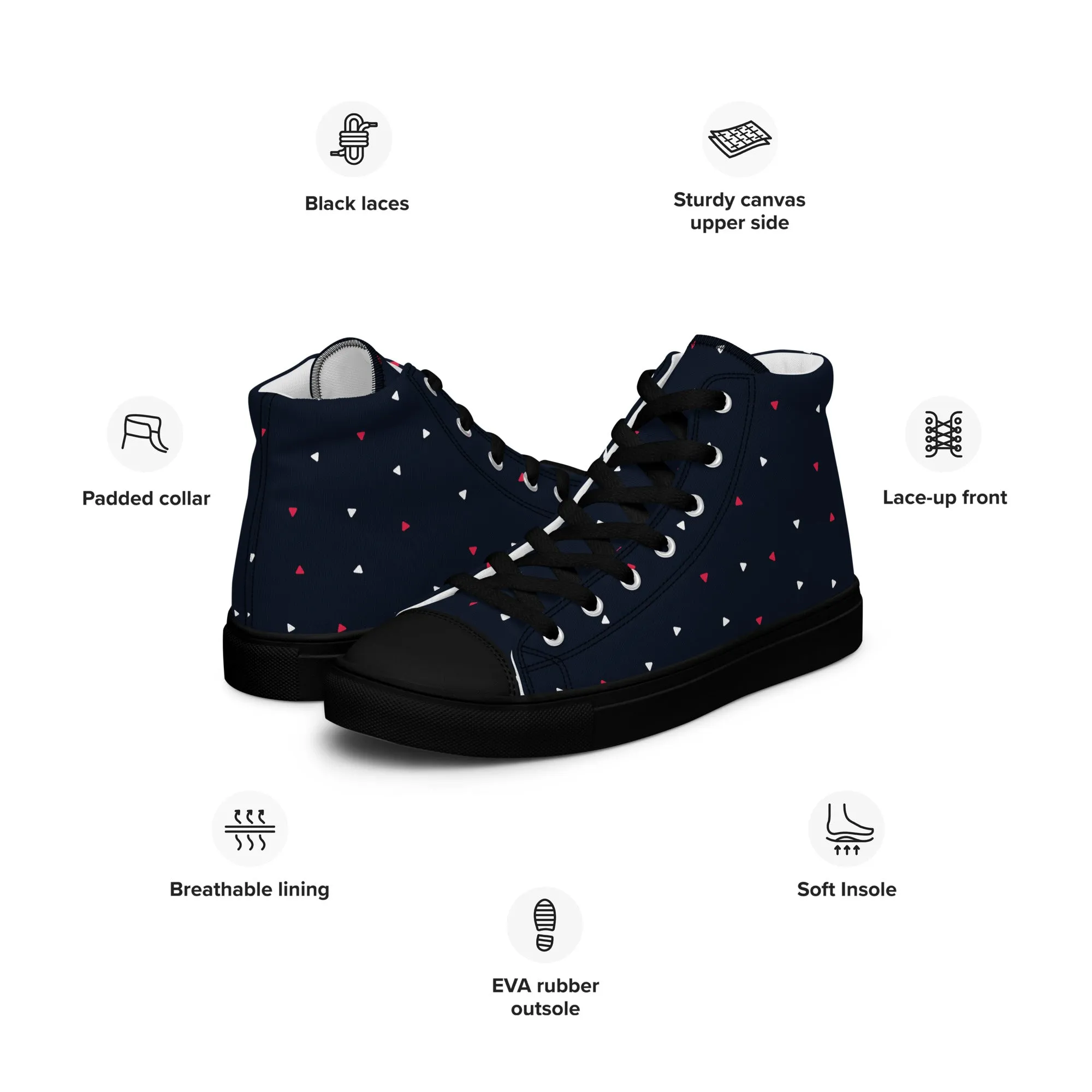 CELEBRATE GOOD TIMES Women’s High Top Canvas Shoes