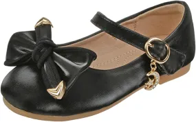 Children Shoes Leather Single Shoes Soft Soled Leather Shoes Bowknot Flower Single Shoes Small Shoes Kids Shoes Size 3