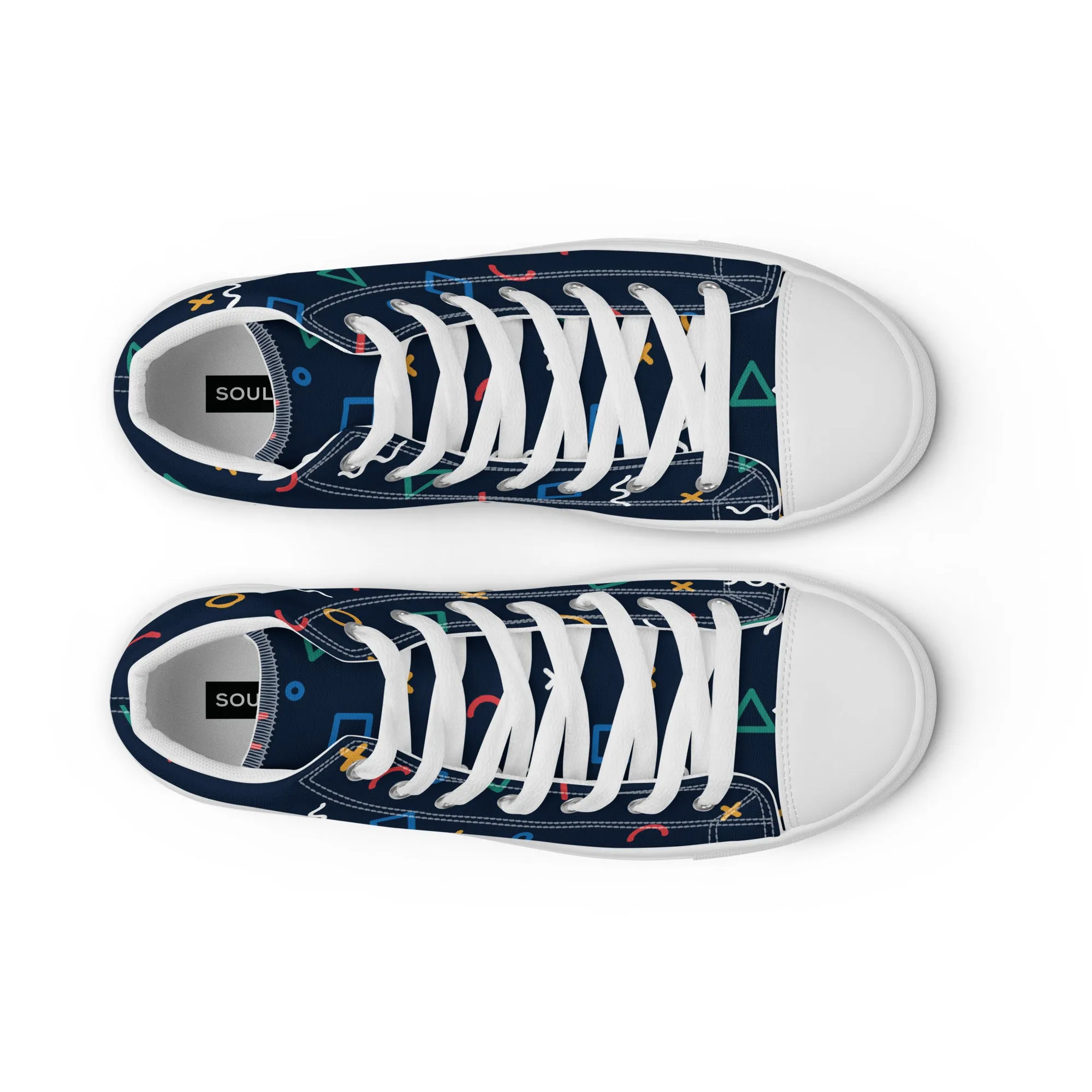 COSMIC Men’s High Top Canvas Shoes