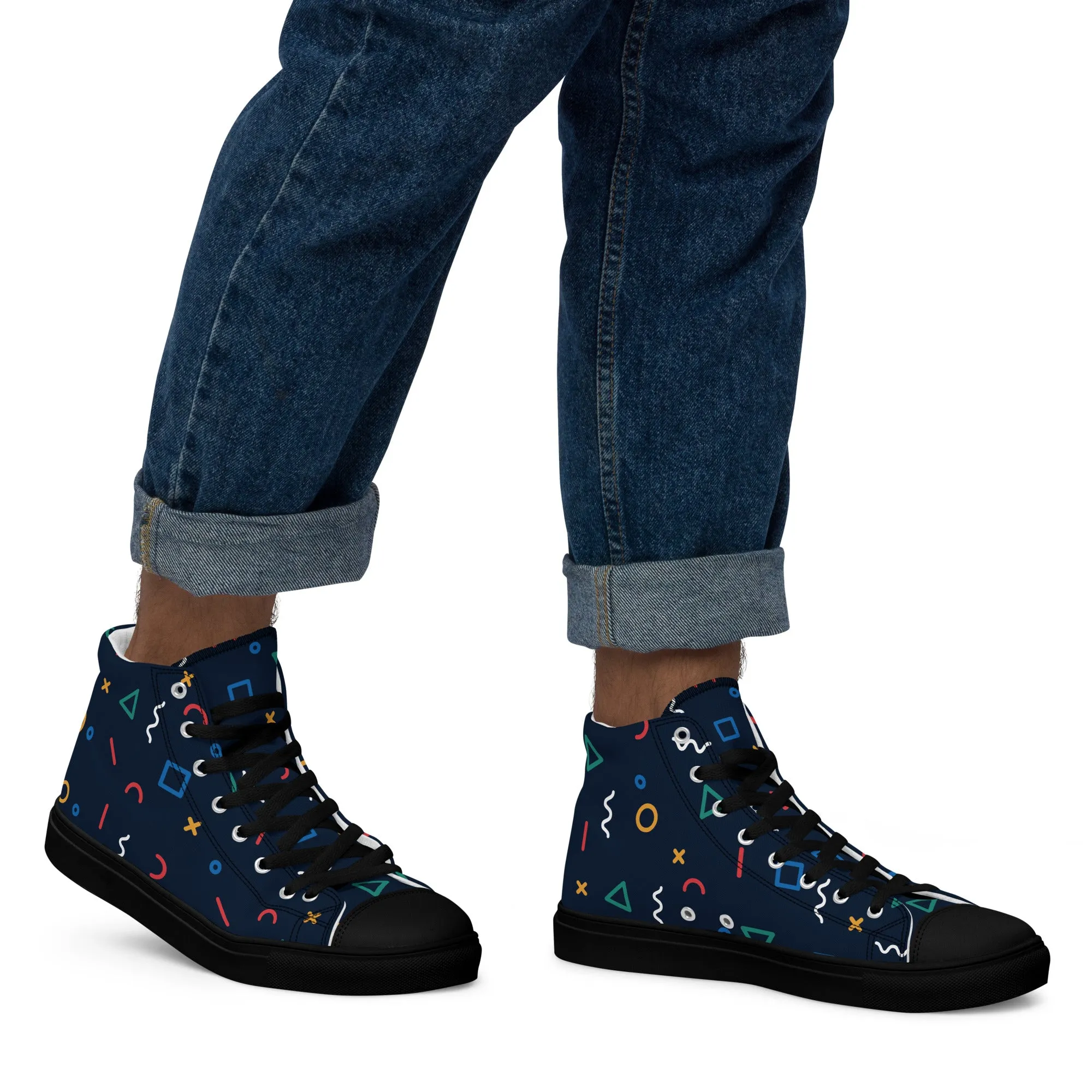 COSMIC Men’s High Top Canvas Shoes