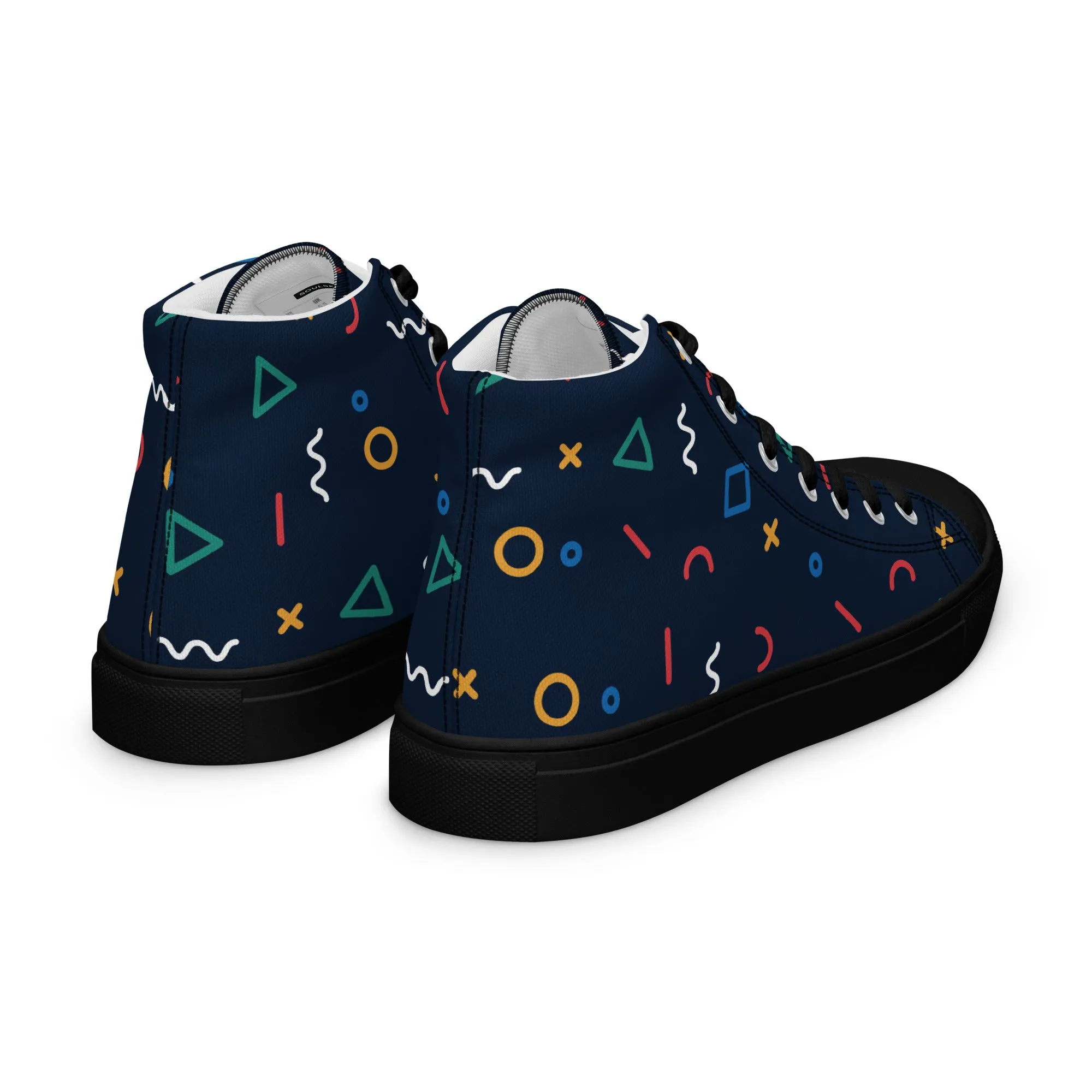 COSMIC Men’s High Top Canvas Shoes