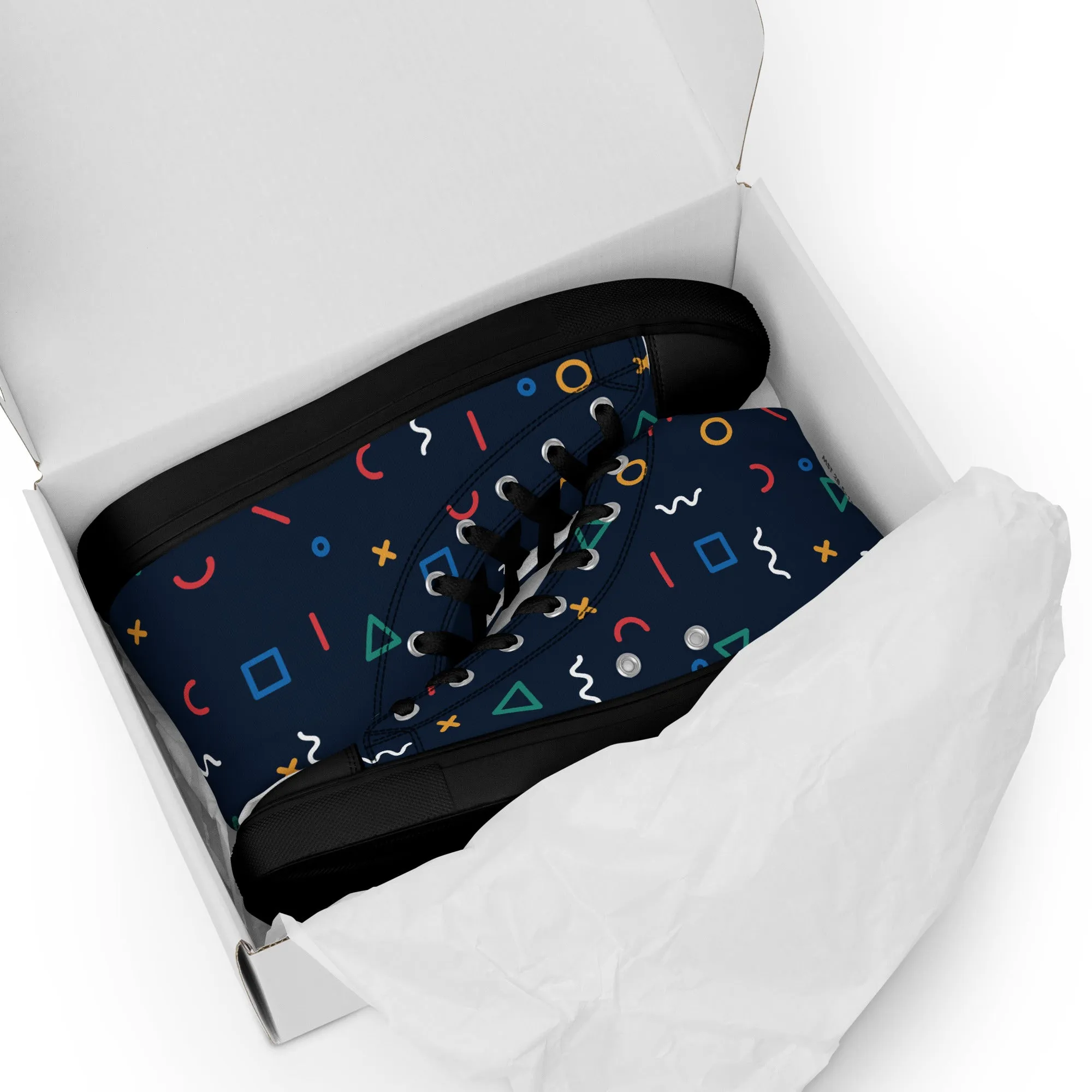 COSMIC Men’s High Top Canvas Shoes