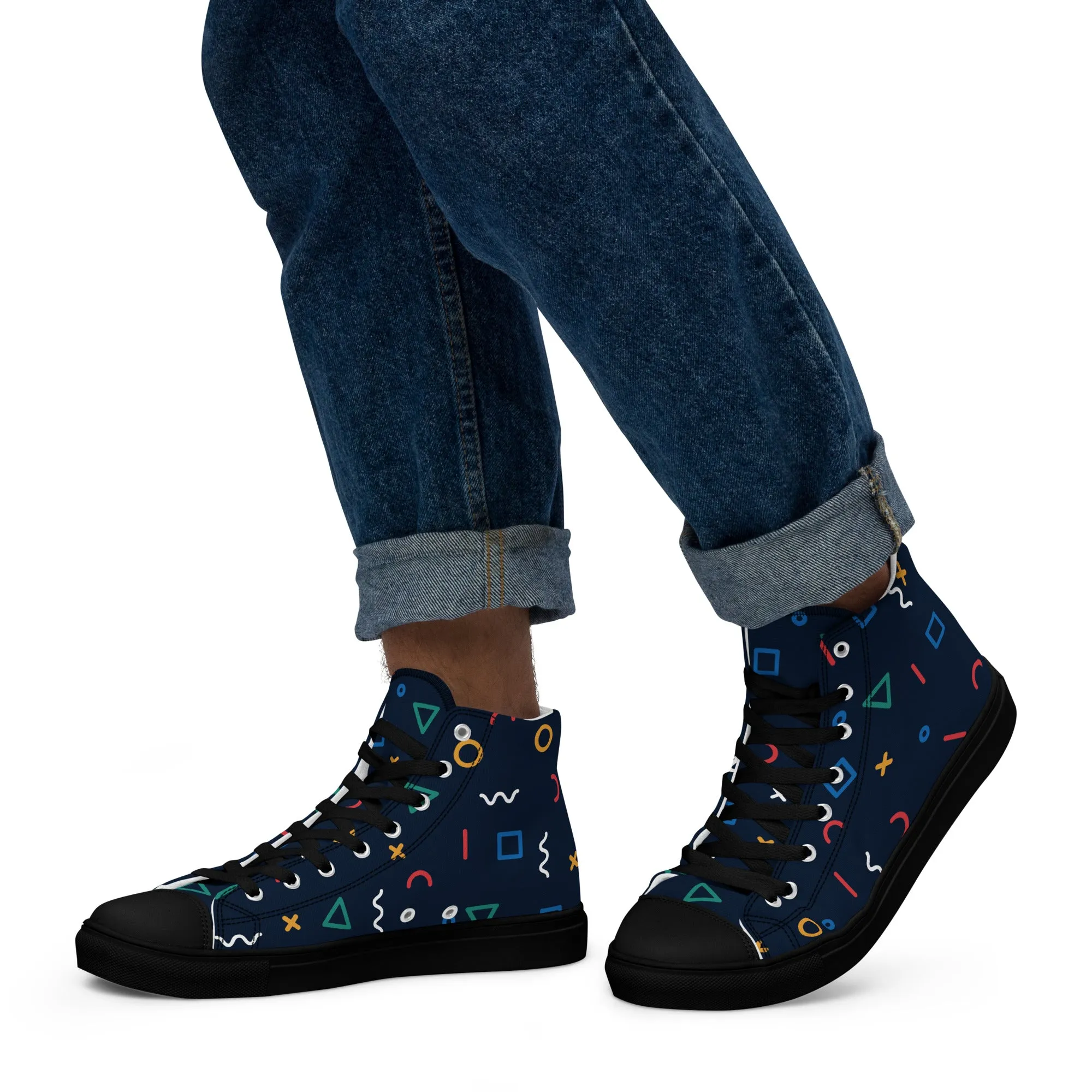 COSMIC Men’s High Top Canvas Shoes