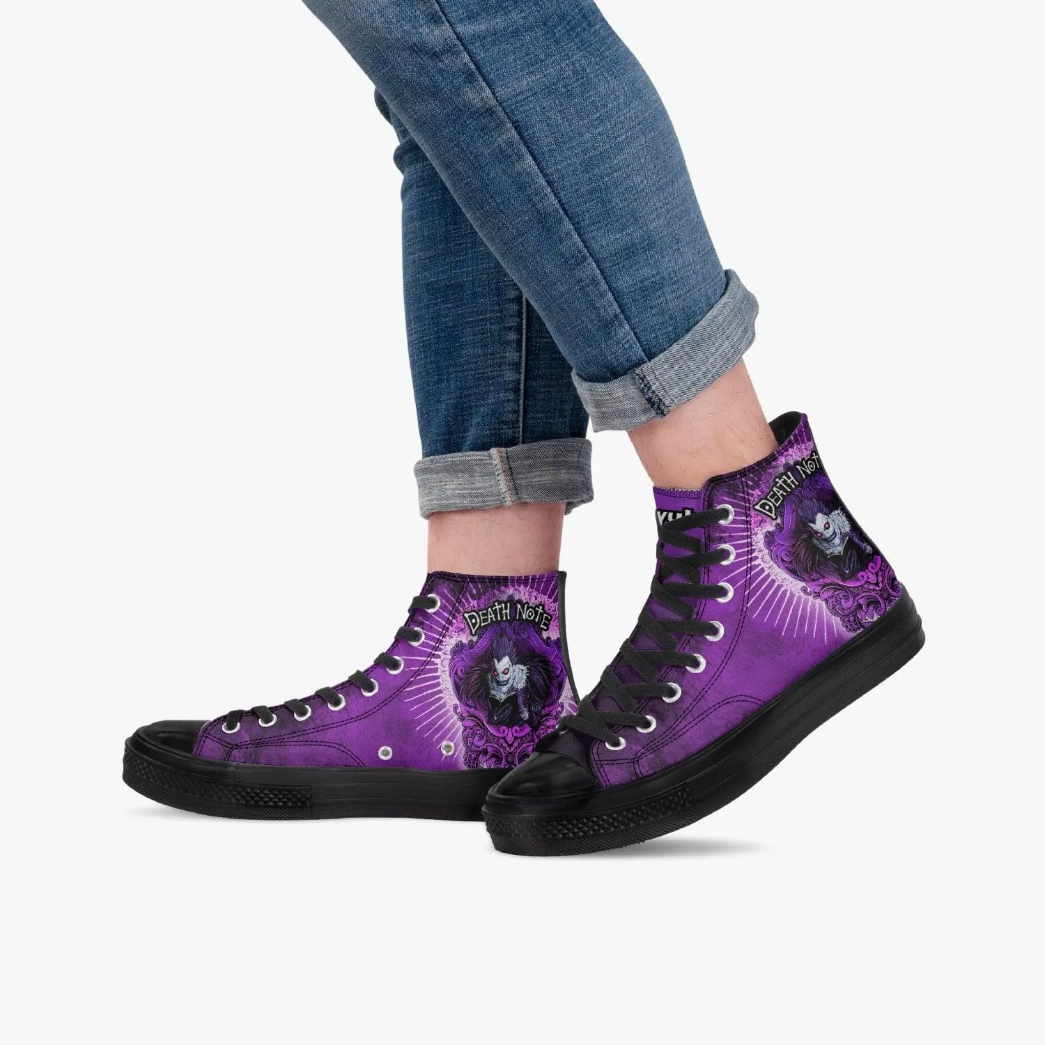 Death Note Ryuk Purple A-Star High Anime Shoes