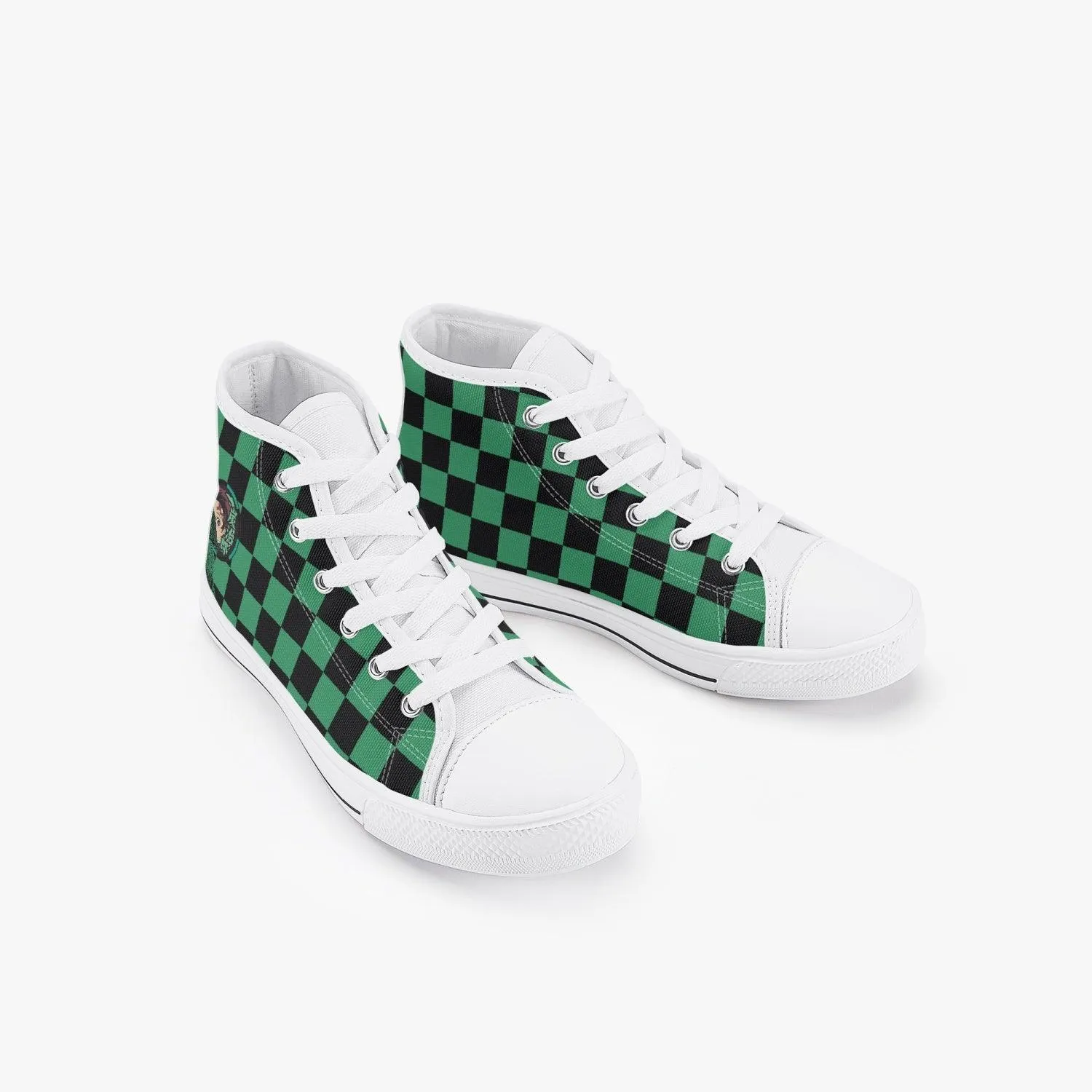 Demon Slayer Top Canvas Anime Shoes Tanjiro Kid's Anime Shoes