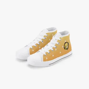 Demon Slayer Zenitsu Agatsuma Kid’s High-Top Canvas Anime Shoes