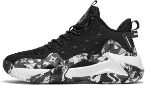DHAEY Men's Basketball Shoes No-Slip Breathable Outdoor Shoes Fashion Graffiti Training Shoes (Color : C, Size : 9.5 Women/8 Men)