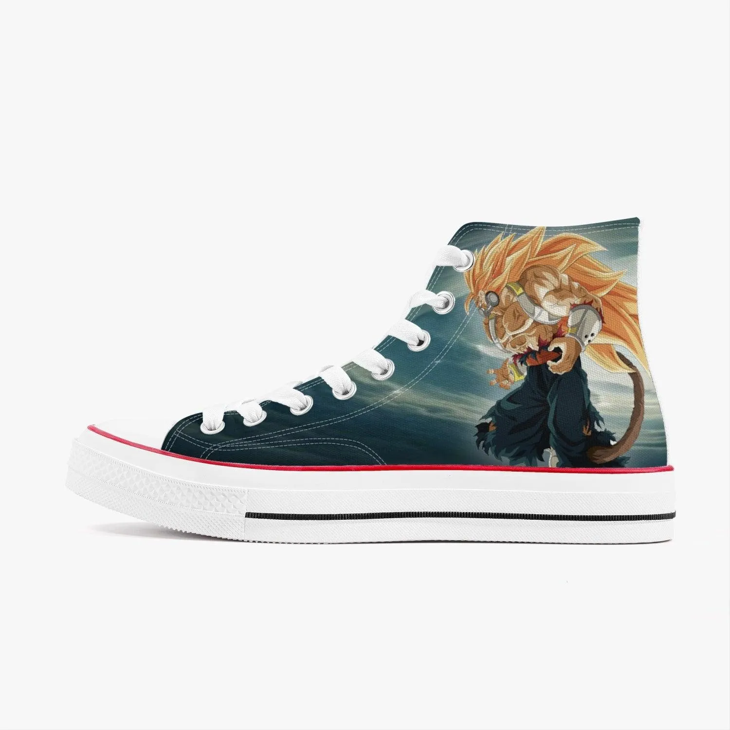 Dragon Ball Z Broly A-Star High White Anime Shoes