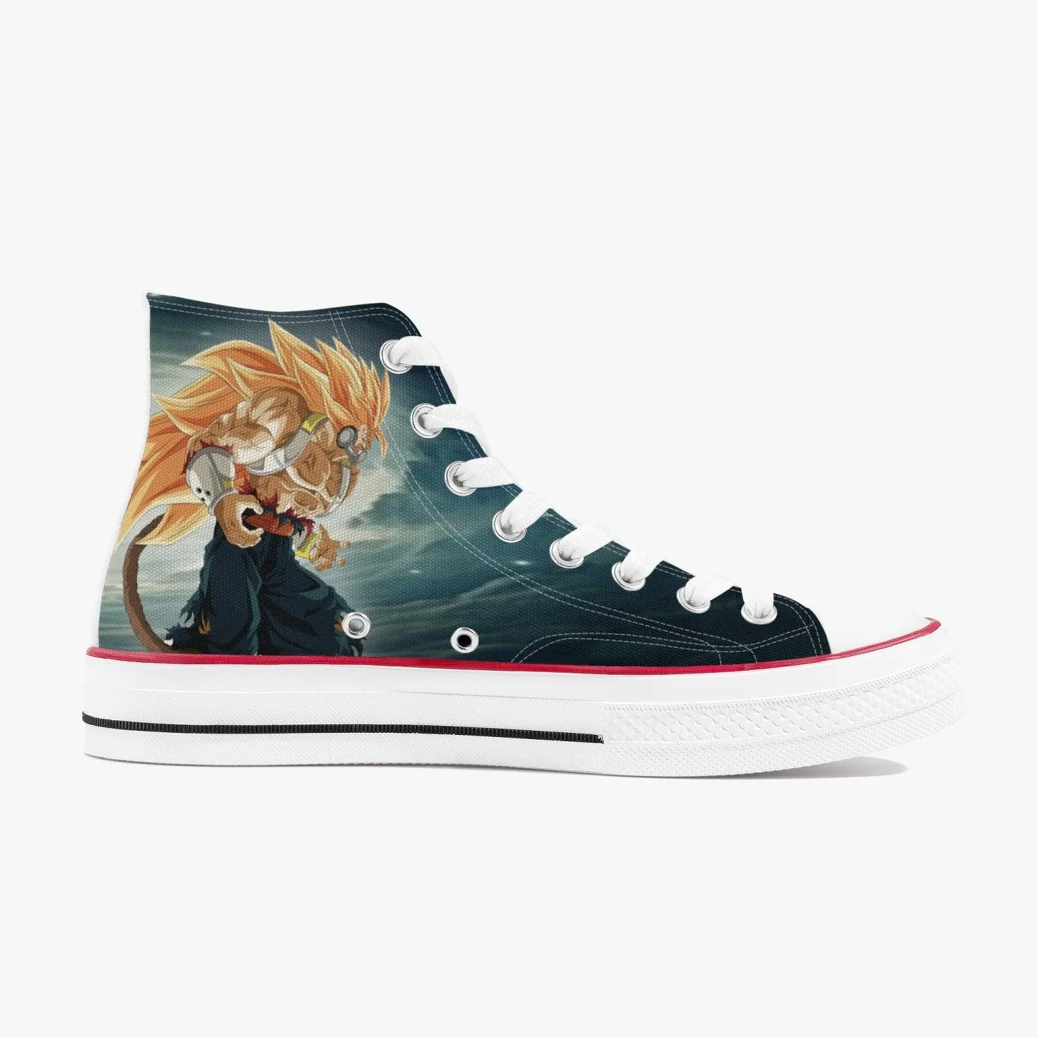 Dragon Ball Z Broly A-Star High White Anime Shoes