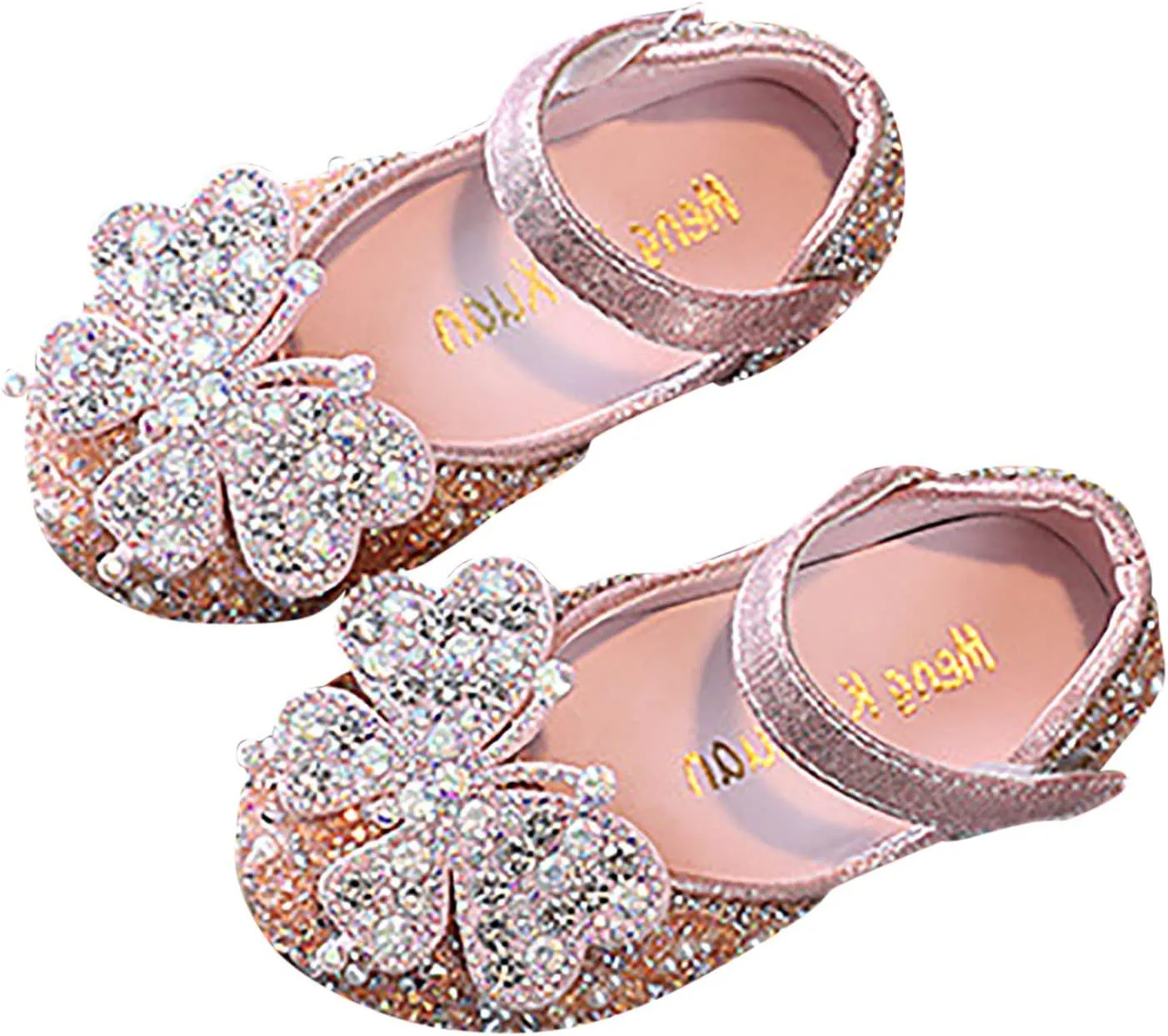Flip Flops Kids Size 2 Childrens Shoes Pearl Rhinestones Shining Kids Princess Shoes Kids Moccasins Slippers